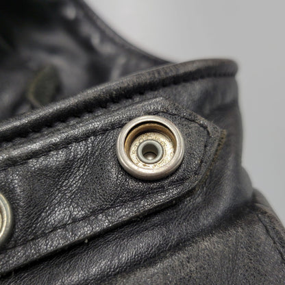 【現状渡し品】【メンズ】 LOT641 USA製 BOA LINER SINGLE RIDERS JACKET ボア ライナー シングル ライダース ジャケット アウター 145-260129-cs-14-izu サイズ：34 カラー：ブラック 万代Net店