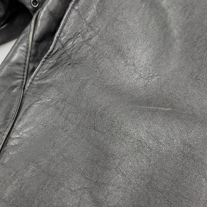 【現状渡し品】【メンズ】 LOT641 USA製 BOA LINER SINGLE RIDERS JACKET ボア ライナー シングル ライダース ジャケット アウター 145-260129-cs-14-izu サイズ：34 カラー：ブラック 万代Net店