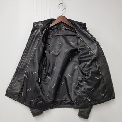 【現状渡し品】【メンズ】 LOT641 USA製 BOA LINER SINGLE RIDERS JACKET ボア ライナー シングル ライダース ジャケット アウター 145-260129-cs-14-izu サイズ：34 カラー：ブラック 万代Net店
