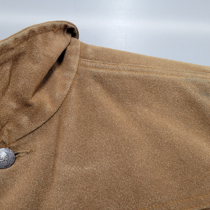 【中古品】【メンズ】 SKULL FLIGHT スカルフライト LACE UP SUEDE VEST レースアップ スウェード ベスト 145-260129-cs-12-izu サイズ：M カラー：ブラウン 万代Net店