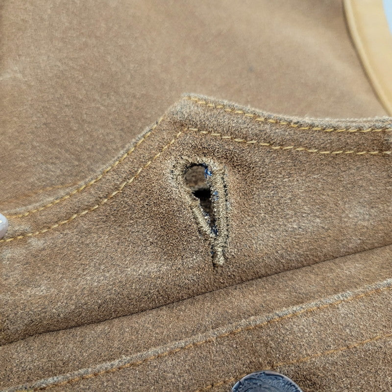 【中古品】【メンズ】 SKULL FLIGHT スカルフライト LACE UP SUEDE VEST レースアップ スウェード ベスト 145-260129-cs-12-izu サイズ：M カラー：ブラウン 万代Net店