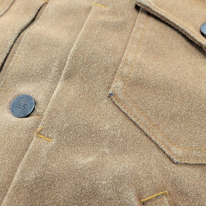 【中古品】【メンズ】 SKULL FLIGHT スカルフライト LACE UP SUEDE VEST レースアップ スウェード ベスト 145-260129-cs-12-izu サイズ：M カラー：ブラウン 万代Net店