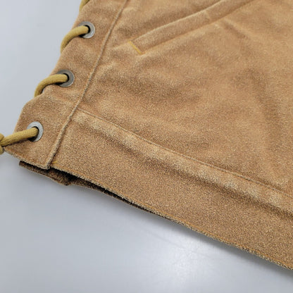 【中古品】【メンズ】 SKULL FLIGHT スカルフライト LACE UP SUEDE VEST レースアップ スウェード ベスト 145-260129-cs-12-izu サイズ：M カラー：ブラウン 万代Net店