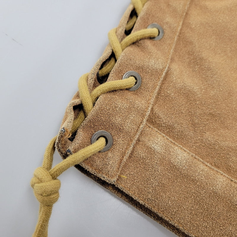 【中古品】【メンズ】 SKULL FLIGHT スカルフライト LACE UP SUEDE VEST レースアップ スウェード ベスト 145-260129-cs-12-izu サイズ：M カラー：ブラウン 万代Net店