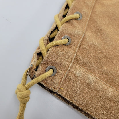 【中古品】【メンズ】 SKULL FLIGHT スカルフライト LACE UP SUEDE VEST レースアップ スウェード ベスト 145-260129-cs-12-izu サイズ：M カラー：ブラウン 万代Net店