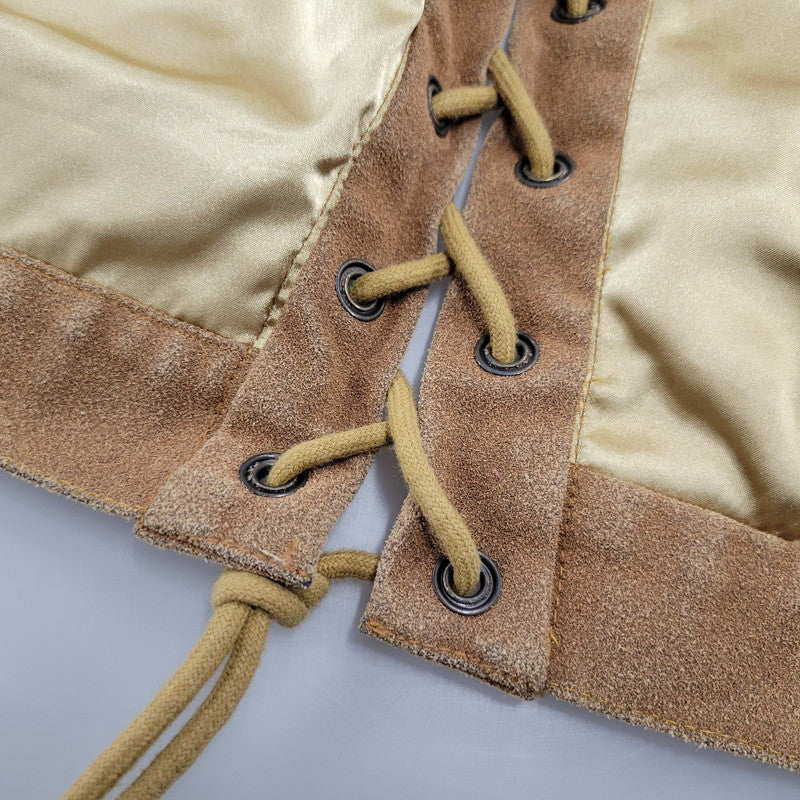 【中古品】【メンズ】 SKULL FLIGHT スカルフライト LACE UP SUEDE VEST レースアップ スウェード ベスト 145-260129-cs-12-izu サイズ：M カラー：ブラウン 万代Net店