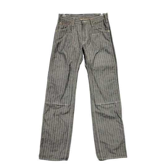 【中古品】【メンズ】 IRON HEART アイアンハート HERRINGBONE DOUBLE KNEE PAINTER PANTS ヘリンボーン ダブルニー ペインター パンツ ボトムス ズボン 156-260129-cs-17-izu サイズ：W30 カラー：グレー系 万代Net店