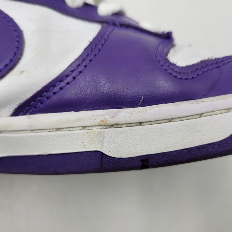 【中古品】【メンズ】 DD1391-104 DUNK LOW RETRO CHAMPIONSHIP COURT PURPLE ダンク ロー チャンピオンシップ コートパープル スニーカー 靴 160-260130-tt-08-izu サイズ：27.5cm カラー：WHITE/COURT PURPLE 万代Net店