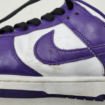 【中古品】【メンズ】 DD1391-104 DUNK LOW RETRO CHAMPIONSHIP COURT PURPLE ダンク ロー チャンピオンシップ コートパープル スニーカー 靴 160-260130-tt-08-izu サイズ：27.5cm カラー：WHITE/COURT PURPLE 万代Net店