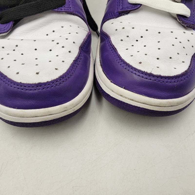 【中古品】【メンズ】 DD1391-104 DUNK LOW RETRO CHAMPIONSHIP COURT PURPLE ダンク ロー チャンピオンシップ コートパープル スニーカー 靴 160-260130-tt-08-izu サイズ：27.5cm カラー：WHITE/COURT PURPLE 万代Net店
