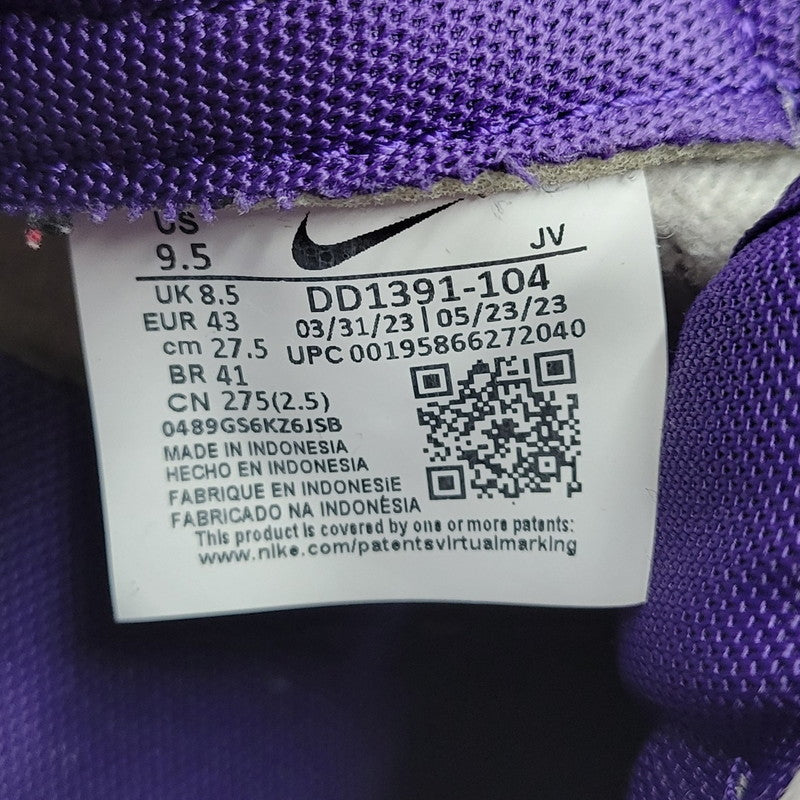 【中古品】【メンズ】 DD1391-104 DUNK LOW RETRO CHAMPIONSHIP COURT PURPLE ダンク ロー チャンピオンシップ コートパープル スニーカー 靴 160-260130-tt-08-izu サイズ：27.5cm カラー：WHITE/COURT PURPLE 万代Net店