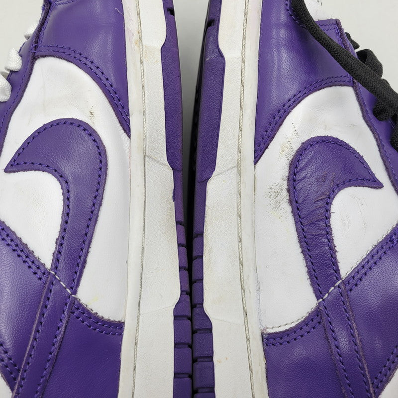 【中古品】【メンズ】 DD1391-104 DUNK LOW RETRO CHAMPIONSHIP COURT PURPLE ダンク ロー チャンピオンシップ コートパープル スニーカー 靴 160-260130-tt-08-izu サイズ：27.5cm カラー：WHITE/COURT PURPLE 万代Net店