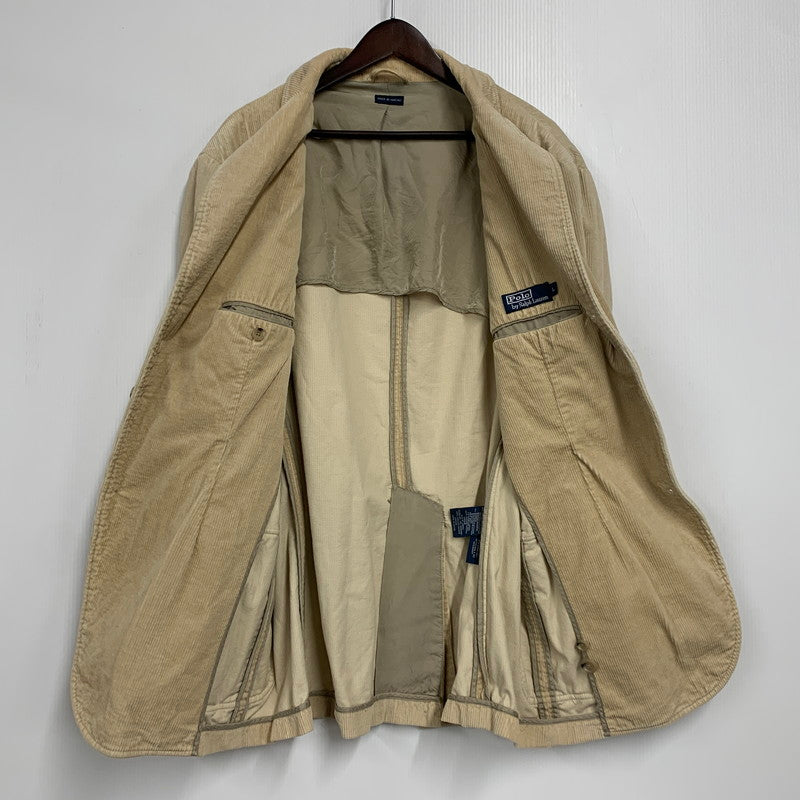 【中古品】【メンズ】 3B TAILORED JACKET スリーボタン テーラードジャケット トップス 長袖 146-260130-ya-13-izu サイズ：L カラー：ベージュ 万代Net店