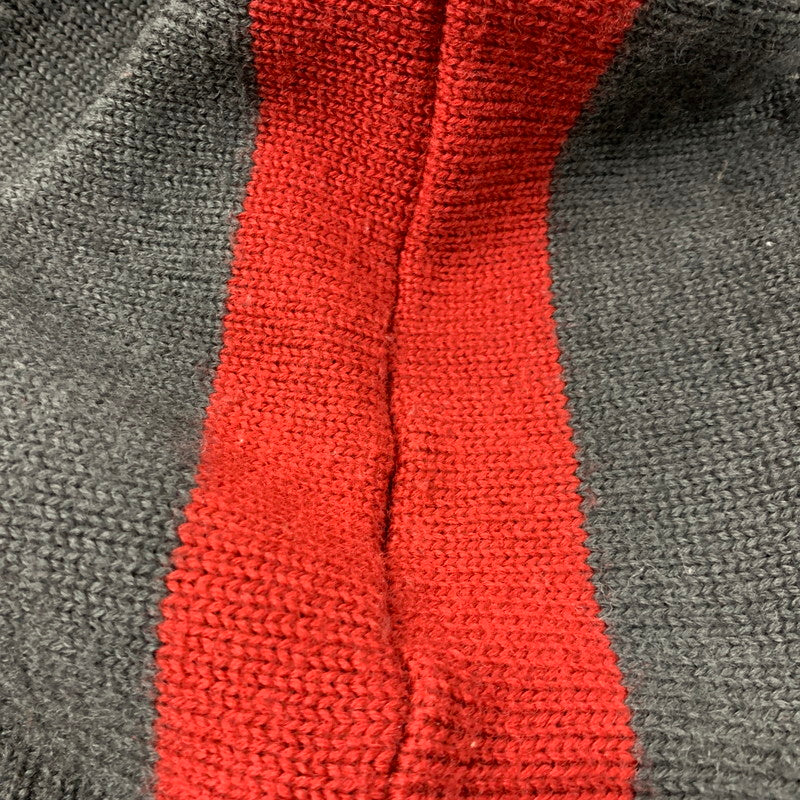 【中古品】【メンズ】 TURTLE KNIT SWEATER タートルニットセーター 146-260130-tt-14-izu サイズ：L カラー：グレー×レッド 万代Net店