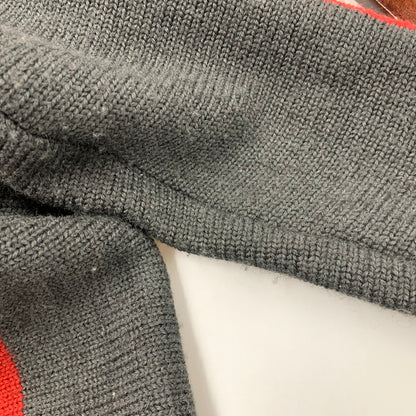 【中古品】【メンズ】 TURTLE KNIT SWEATER タートルニットセーター 146-260130-tt-14-izu サイズ：L カラー：グレー×レッド 万代Net店
