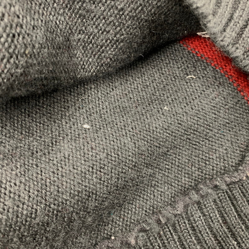 【中古品】【メンズ】 TURTLE KNIT SWEATER タートルニットセーター 146-260130-tt-14-izu サイズ：L カラー：グレー×レッド 万代Net店