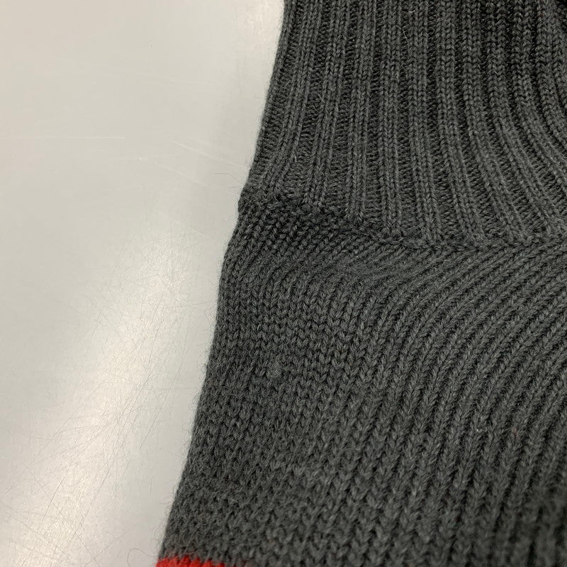 【中古品】【メンズ】 TURTLE KNIT SWEATER タートルニットセーター 146-260130-tt-14-izu サイズ：L カラー：グレー×レッド 万代Net店