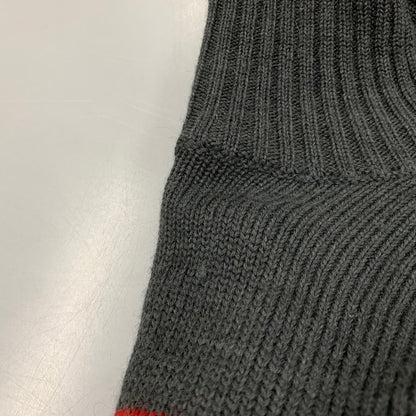 【中古品】【メンズ】 TURTLE KNIT SWEATER タートルニットセーター 146-260130-tt-14-izu サイズ：L カラー：グレー×レッド 万代Net店