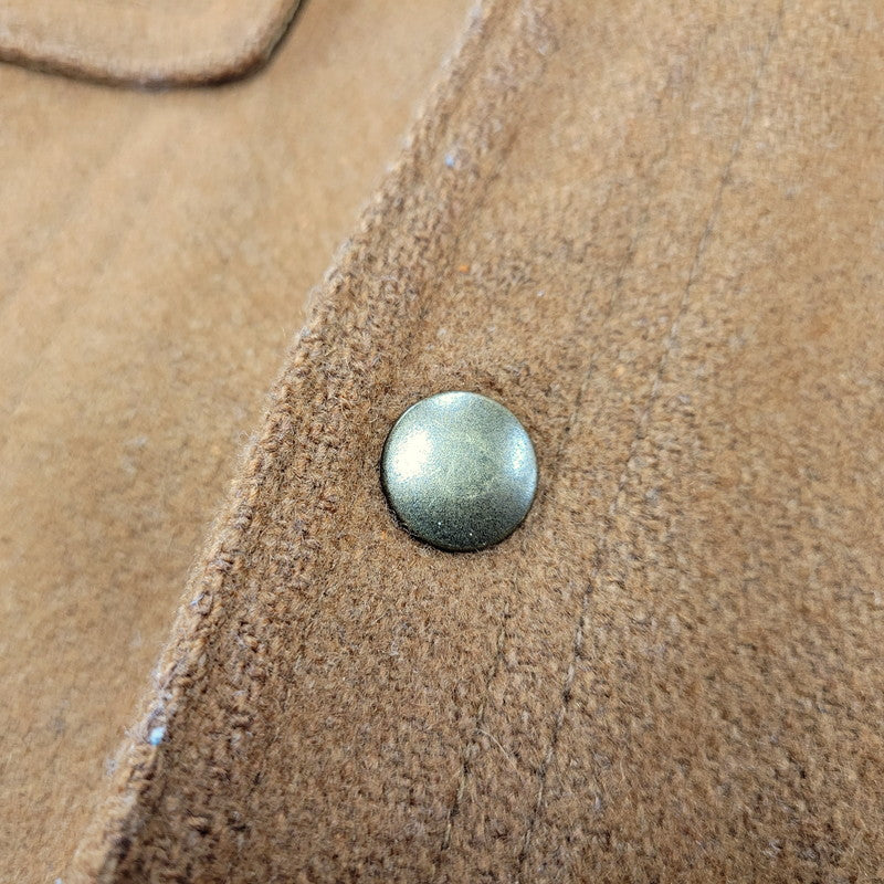 【中古品】【メンズ】 LS WOOL SHIRT WPL6635 ロングスリーブ ウールシャツ 長袖 トップス 146-260131-as-15-izu サイズ：S カラー：ブラウン 万代Net店