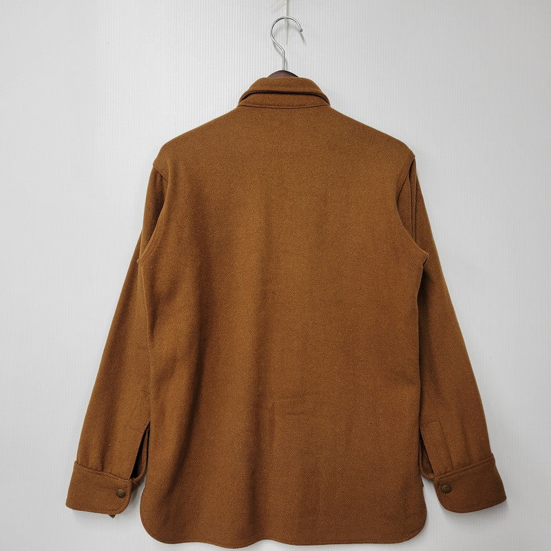 【中古品】【メンズ】 LS WOOL SHIRT WPL6635 ロングスリーブ ウールシャツ 長袖 トップス 146-260131-as-15-izu サイズ：S カラー：ブラウン 万代Net店
