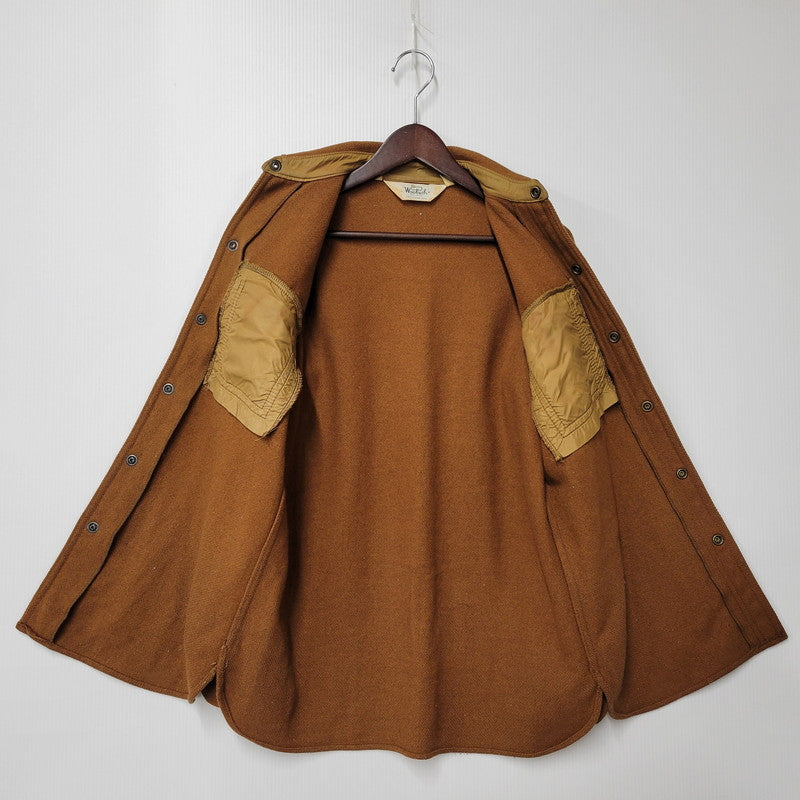 【中古品】【メンズ】 LS WOOL SHIRT WPL6635 ロングスリーブ ウールシャツ 長袖 トップス 146-260131-as-15-izu サイズ：S カラー：ブラウン 万代Net店