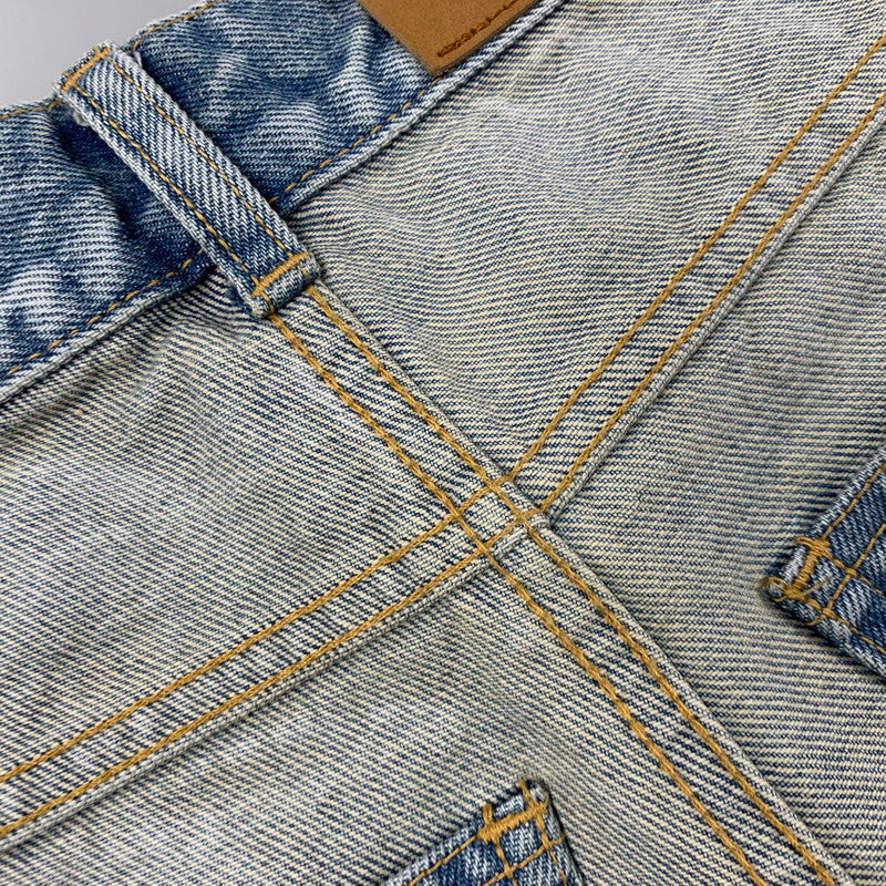 【中古品】【メンズ】 INSCRIRE アンスクリア ID-PT33 LOOSE FIT ルーズ フィット INSIDE OUT DENIM PANTS インサイド アウト デニム パンツ ズボン ボトムス 151-260130-ya-08-izu サイズ：30 カラー：インディゴ 万代Net店