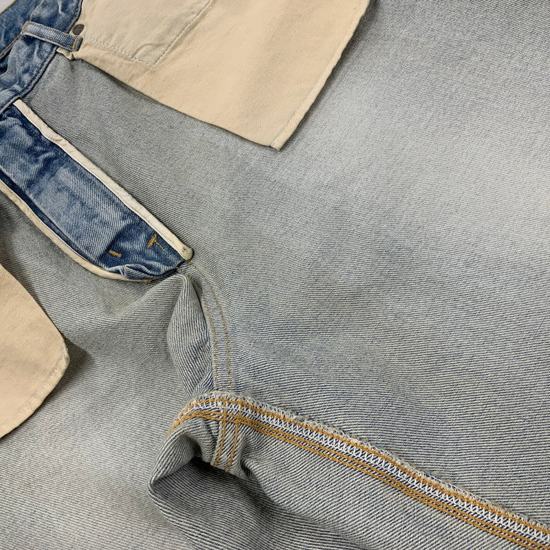 【中古品】【メンズ】 INSCRIRE アンスクリア ID-PT33 LOOSE FIT ルーズ フィット INSIDE OUT DENIM PANTS インサイド アウト デニム パンツ ズボン ボトムス 151-260130-ya-08-izu サイズ：30 カラー：インディゴ 万代Net店