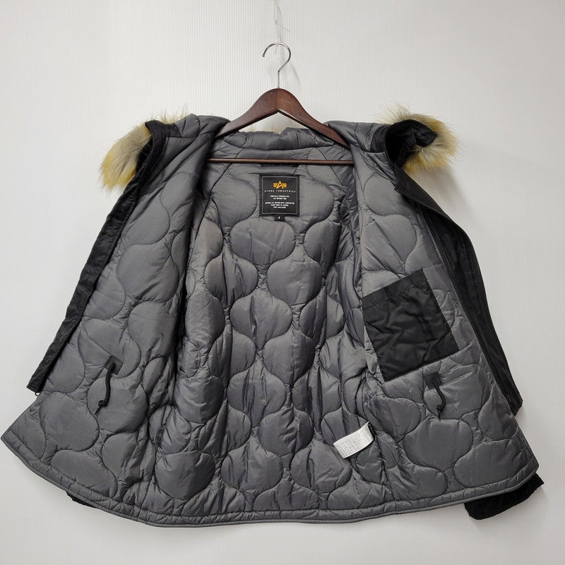 【中古品】【メンズ】 ALPHA INDUSTRIES アルファインダストリーズ DEEP FREEZE N-3B FLIGHT JACKET TA0323-001 ディープ フリーズ フライトジャケット アウター 145-260131-as-14-izu サイズ：S カラー：ブラック 万代Net店