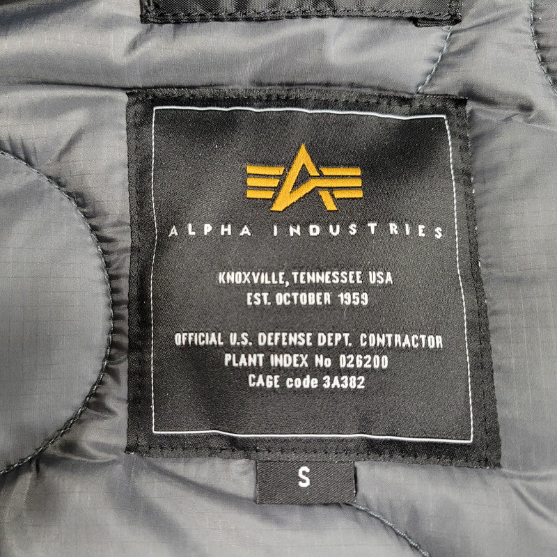 【中古品】【メンズ】 ALPHA INDUSTRIES アルファインダストリーズ DEEP FREEZE N-3B FLIGHT JACKET TA0323-001 ディープ フリーズ フライトジャケット アウター 145-260131-as-14-izu サイズ：S カラー：ブラック 万代Net店