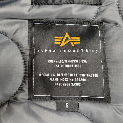 【中古品】【メンズ】 ALPHA INDUSTRIES アルファインダストリーズ DEEP FREEZE N-3B FLIGHT JACKET TA0323-001 ディープ フリーズ フライトジャケット アウター 145-260131-as-14-izu サイズ：S カラー：ブラック 万代Net店