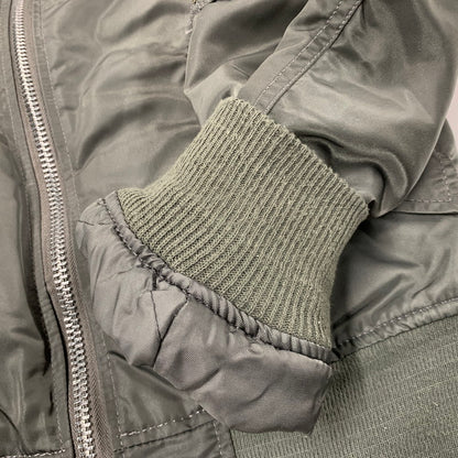 【中古品】【メンズ】 ALPHA INDUSTRIES アルファインダストリーズ 0615-00-573-8335 USA製 MA-1 FLIGHT JACKET フライト ジャケット アウター 145-260130-ya-14-izu サイズ：XS カラー：ダークグリーン 万代Net店