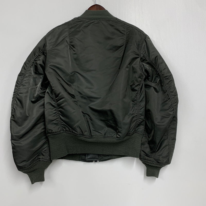 【中古品】【メンズ】 ALPHA INDUSTRIES アルファインダストリーズ 0615-00-573-8335 USA製 MA-1 FLIGHT JACKET フライト ジャケット アウター 145-260130-ya-14-izu サイズ：XS カラー：ダークグリーン 万代Net店