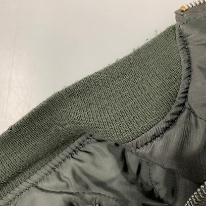 【中古品】【メンズ】 ALPHA INDUSTRIES アルファインダストリーズ 0615-00-573-8335 USA製 MA-1 FLIGHT JACKET フライト ジャケット アウター 145-260130-ya-14-izu サイズ：XS カラー：ダークグリーン 万代Net店