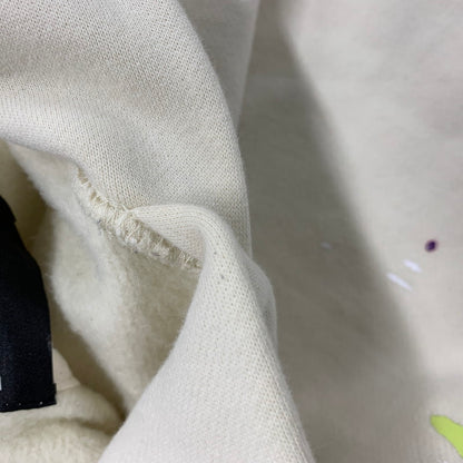 【中古品】【メンズ】 FOG ESSENTIALS エフオージーエッセンシャルズ ×THEATER8 シアターエイト BACK LOGO PAINT HOODIE バック ロゴ ペイント フーディ トップス スウェット トレーナー 142-260130-ya-15-izu サイズ：XS カラー：クリーム 万代Net店