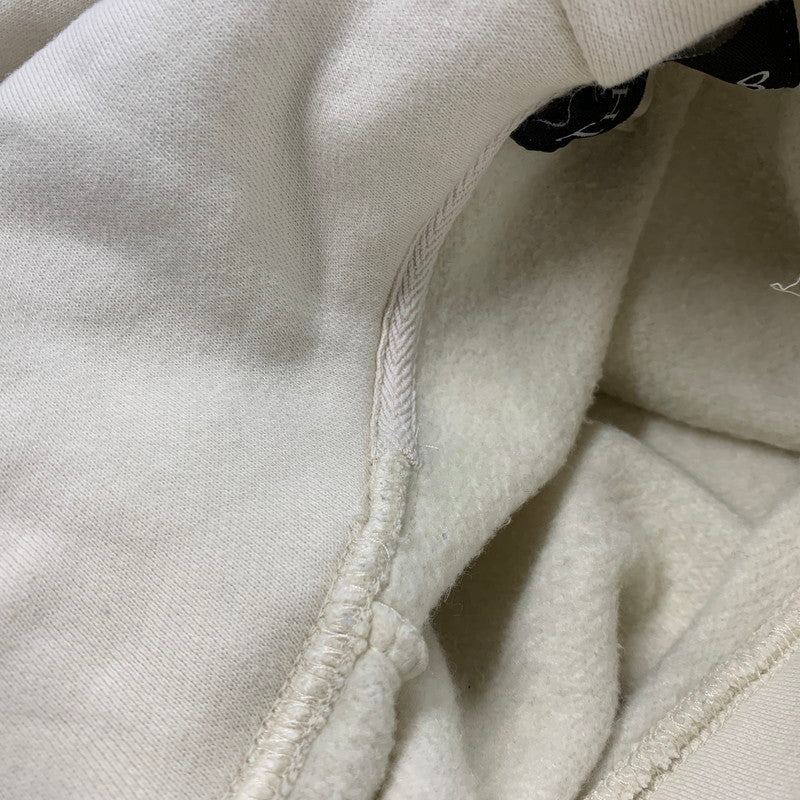【中古品】【メンズ】 FOG ESSENTIALS エフオージーエッセンシャルズ ×THEATER8 シアターエイト BACK LOGO PAINT HOODIE バック ロゴ ペイント フーディ トップス スウェット トレーナー 142-260130-ya-15-izu サイズ：XS カラー：クリーム 万代Net店