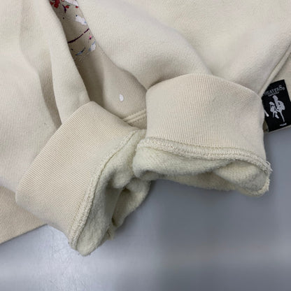 【中古品】【メンズ】 FOG ESSENTIALS エフオージーエッセンシャルズ ×THEATER8 シアターエイト BACK LOGO PAINT HOODIE バック ロゴ ペイント フーディ トップス スウェット トレーナー 142-260130-ya-15-izu サイズ：XS カラー：クリーム 万代Net店