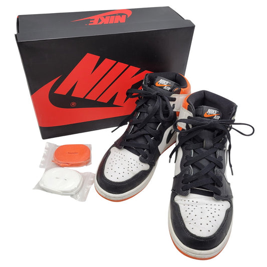 【中古品】【メンズ】 555088-180 AIR JORDAN 1 RETRO HIGH OG エア ジョーダン ワン レトロ ハイ オリジナル スニーカー シューズ 靴 160-260214-cs-08-izu サイズ：27.0cm カラー：WHITE/BLACK-ELECTRO ORANGE 万代Net店