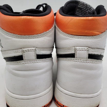 【中古品】【メンズ】 555088-180 AIR JORDAN 1 RETRO HIGH OG エア ジョーダン ワン レトロ ハイ オリジナル スニーカー シューズ 靴 160-260214-cs-08-izu サイズ：27.0cm カラー：WHITE/BLACK-ELECTRO ORANGE 万代Net店