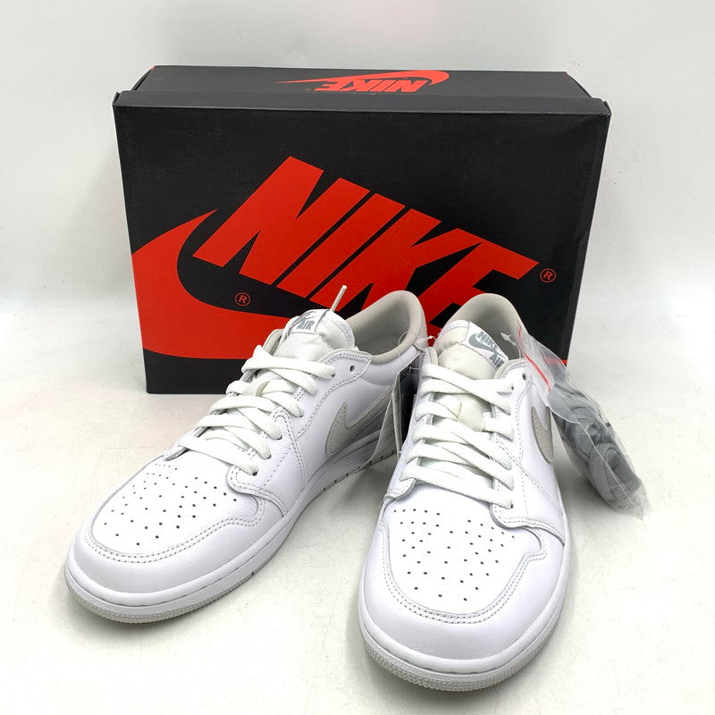 【中古美品】【メンズ】 CZ0775-100 WOMEN'S AIR JORDAN ウィメンズ エア ジョーダン 1 LOW ロウ OG オージー スニーカー シューズ 靴 160-260131-ya-06-izu サイズ：29cm カラー：WHITE/PARTICLE-GREY 万代Net店