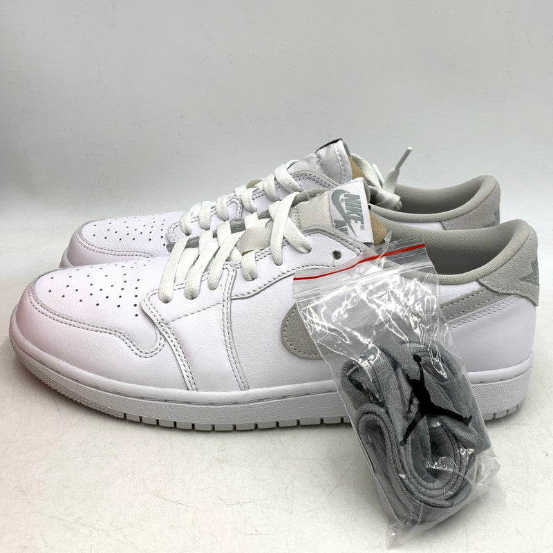 【中古美品】【メンズ】 CZ0775-100 WOMEN'S AIR JORDAN ウィメンズ エア ジョーダン 1 LOW ロウ OG オージー スニーカー シューズ 靴 160-260131-ya-06-izu サイズ：29cm カラー：WHITE/PARTICLE-GREY 万代Net店