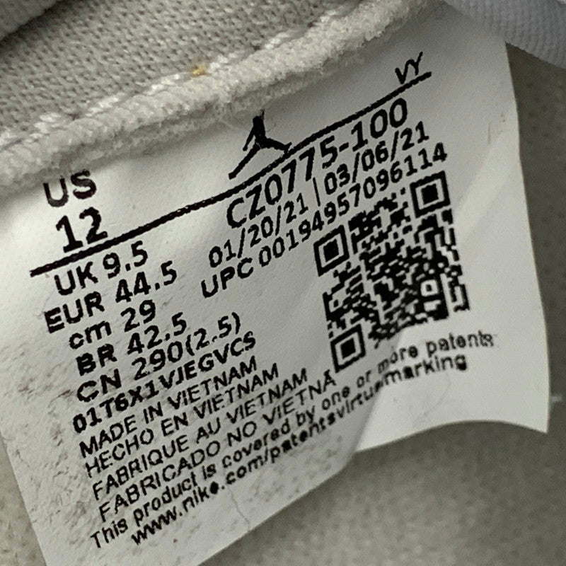 【中古美品】【メンズ】 CZ0775-100 WOMEN'S AIR JORDAN ウィメンズ エア ジョーダン 1 LOW ロウ OG オージー スニーカー シューズ 靴 160-260131-ya-06-izu サイズ：29cm カラー：WHITE/PARTICLE-GREY 万代Net店