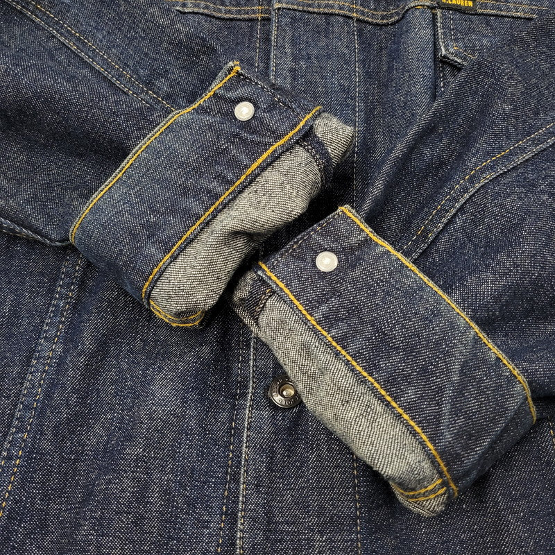 【中古品】【メンズ】 POLO JEANS COMPANY ポロ ジーンズ カンパニー 5839YW2075 三角タグ メキシコ製 3RD TYPE DENIM JACKET サードタイプ デニムジャケット アウター 146-260131-ya-15-izu サイズ：XL カラー：インディゴ 万代Net店