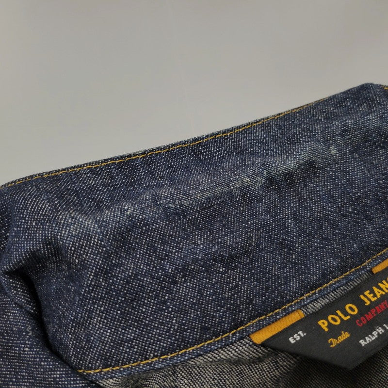 【中古品】【メンズ】 POLO JEANS COMPANY ポロ ジーンズ カンパニー 5839YW2075 三角タグ メキシコ製 3RD TYPE DENIM JACKET サードタイプ デニムジャケット アウター 146-260131-ya-15-izu サイズ：XL カラー：インディゴ 万代Net店