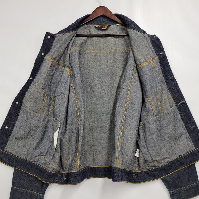 【中古品】【メンズ】 POLO JEANS COMPANY ポロ ジーンズ カンパニー 5839YW2075 三角タグ メキシコ製 3RD TYPE DENIM JACKET サードタイプ デニムジャケット アウター 146-260131-ya-15-izu サイズ：XL カラー：インディゴ 万代Net店