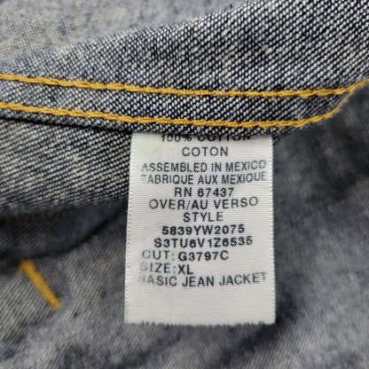 【中古品】【メンズ】 POLO JEANS COMPANY ポロ ジーンズ カンパニー 5839YW2075 三角タグ メキシコ製 3RD TYPE DENIM JACKET サードタイプ デニムジャケット アウター 146-260131-ya-15-izu サイズ：XL カラー：インディゴ 万代Net店
