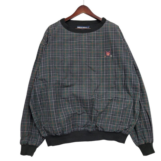 【中古品】【メンズ】 POLO GOLF RALPH LAUREN ポロ ゴルフ ラルフ ローレン COTTON CHECK PULLOVER コットン チェック プルオーバー トップス 長袖 146-260131-ya-16-izu サイズ：XL カラー：グリーン 万代Net店