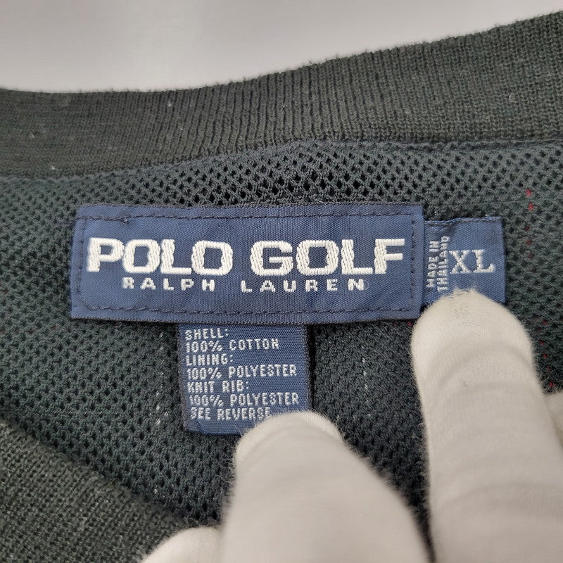 【中古品】【メンズ】 POLO GOLF RALPH LAUREN ポロ ゴルフ ラルフ ローレン COTTON CHECK PULLOVER コットン チェック プルオーバー トップス 長袖 146-260131-ya-16-izu サイズ：XL カラー：グリーン 万代Net店