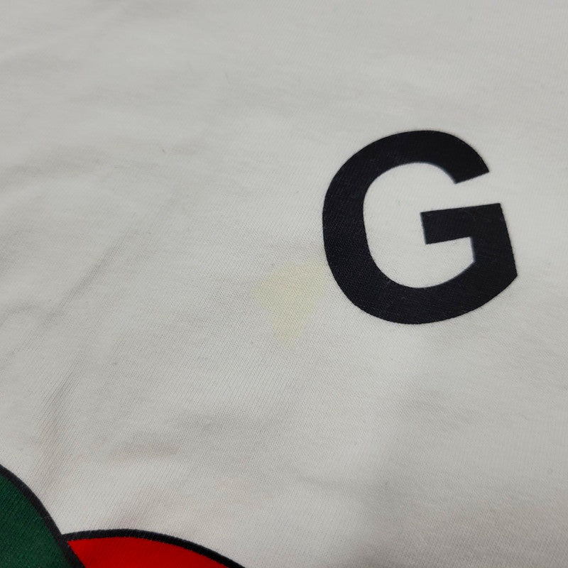 【中古品】【メンズ】 616036 XJD7T GUCCI FIRENZE グッチ フィレンツェ TEE Ｔシャツ トップス 半袖 141-260131-ya-14-izu サイズ：L カラー：WHITE 万代Net店
