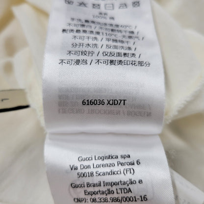 【中古品】【メンズ】 616036 XJD7T GUCCI FIRENZE グッチ フィレンツェ TEE Ｔシャツ トップス 半袖 141-260131-ya-14-izu サイズ：L カラー：WHITE 万代Net店