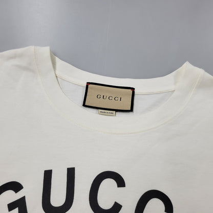 【中古品】【メンズ】 616036 XJD7T GUCCI FIRENZE グッチ フィレンツェ TEE Ｔシャツ トップス 半袖 141-260131-ya-14-izu サイズ：L カラー：WHITE 万代Net店
